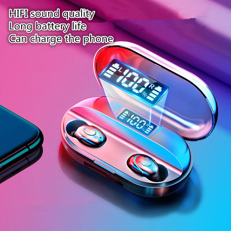 

TWS-наушники с поддержкой Bluetooth, 2200 мА · ч