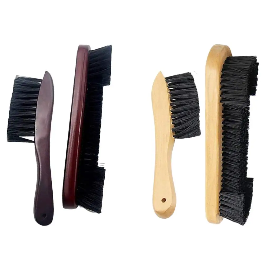 

Wooden Billiards Pool Table and Rail Brush Set Pool Snooker Cleaning Brush, Wood