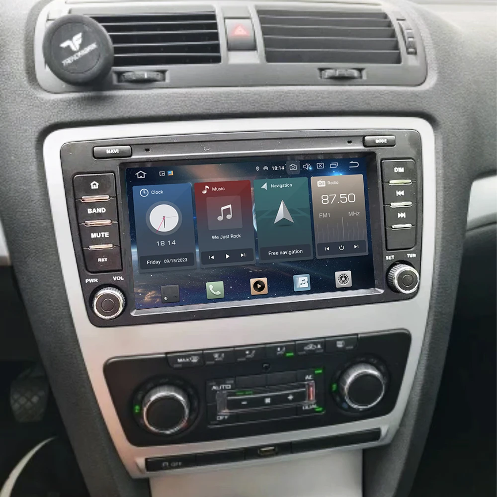 Автомобильный радиоприемник 12 + 256G для Skoda Octavia Mk2 A5 2004 2005 2006 2007 2008 2009 2010 2011 2012 2013 2014