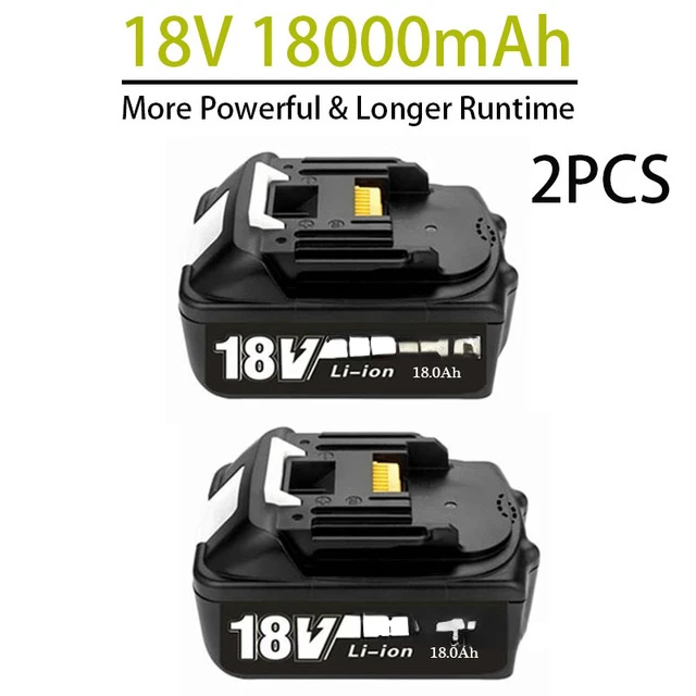 

Перезаряжаемый литий-ионный аккумулятор Makita 18 в 18000 мАч 18 Ач для BL1840 BL1850 BL1830 BL1860B LXT400