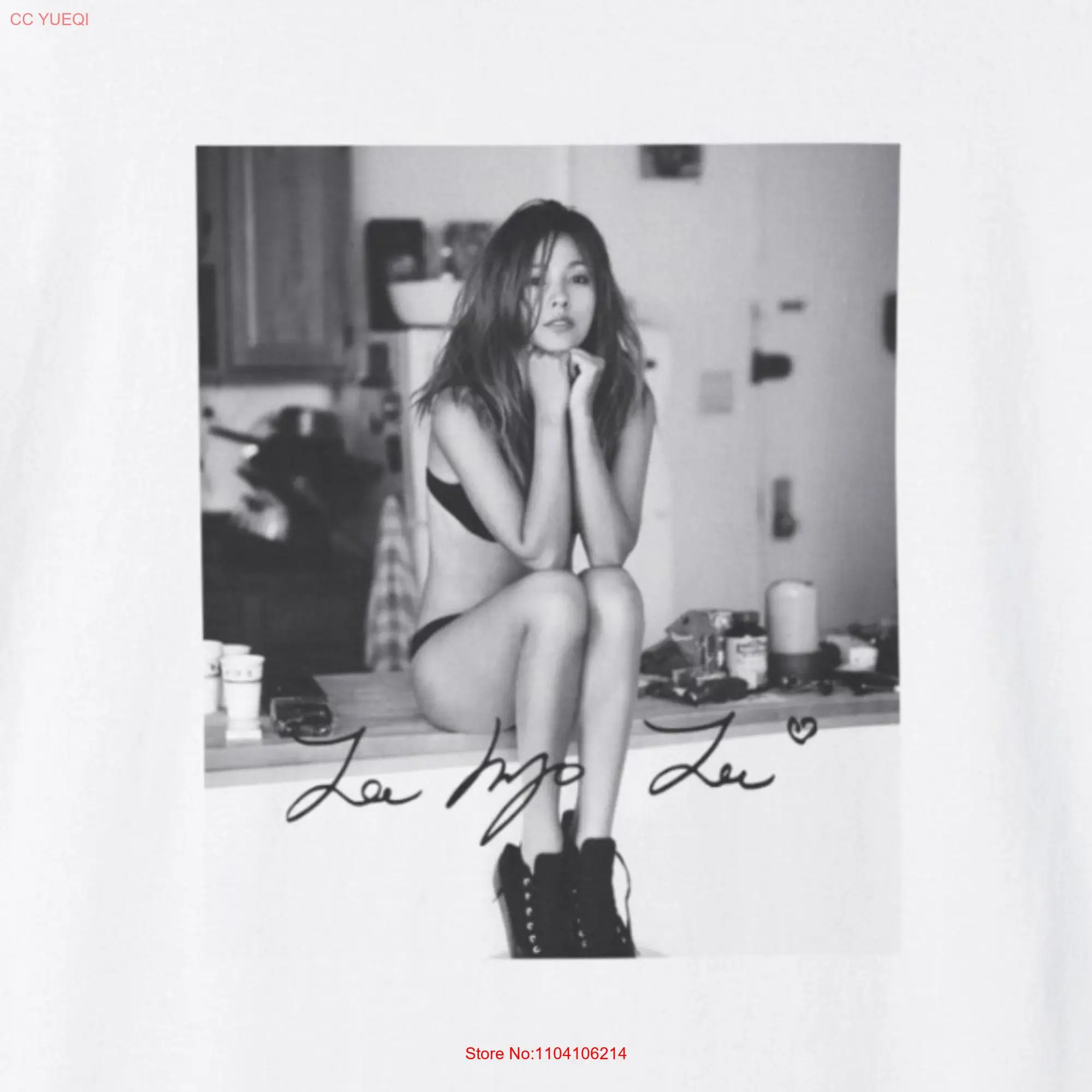 Футболка Lee Hyori K-драма актер поп-певица Hyo ri Корейская сценика Kpop с длинным или