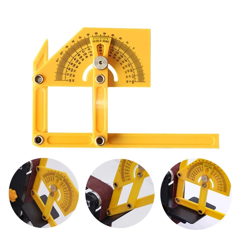 

Protractor Angle Finder Precise Woodworking Measurement Tool 0° to 180° Outside Inside Angle Gauge Ruler Plastic Carpentry Tools