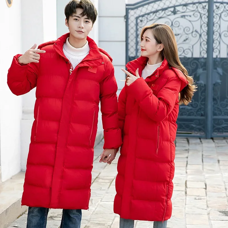 Утепленное пальто из хлопка для спорта длинное с капюшоном со съемным мужчин и