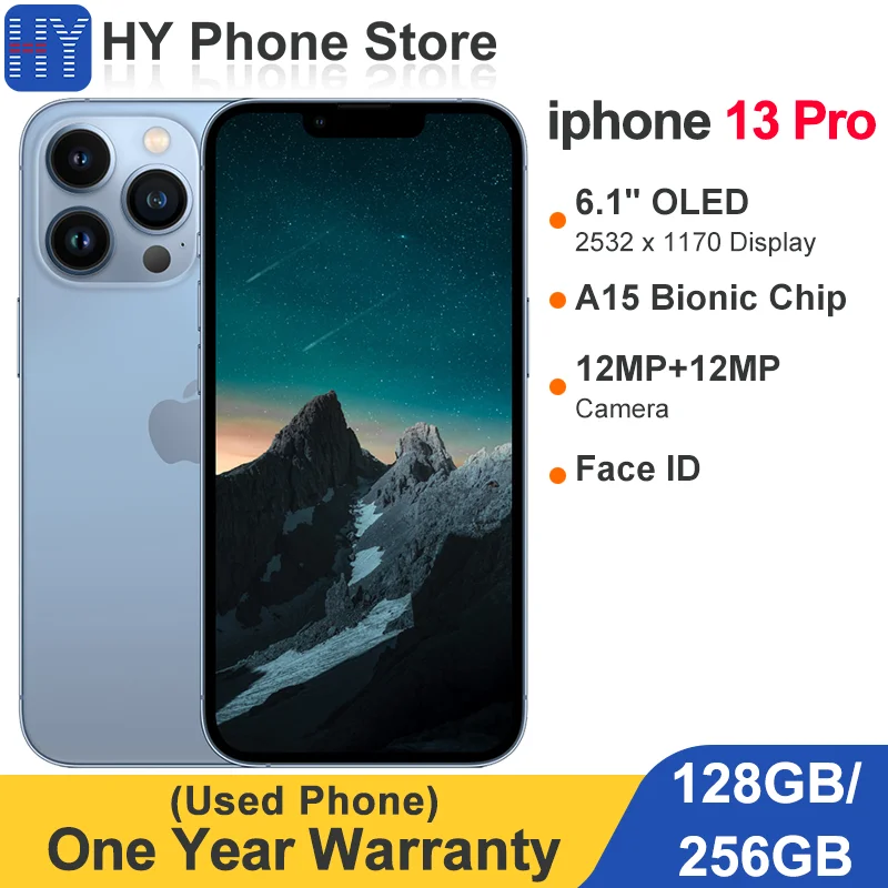 Apple iPhone 13 Pro 128 ГБ/256 ГБ 5G A15 Bionic Chip 6,1 дюйма