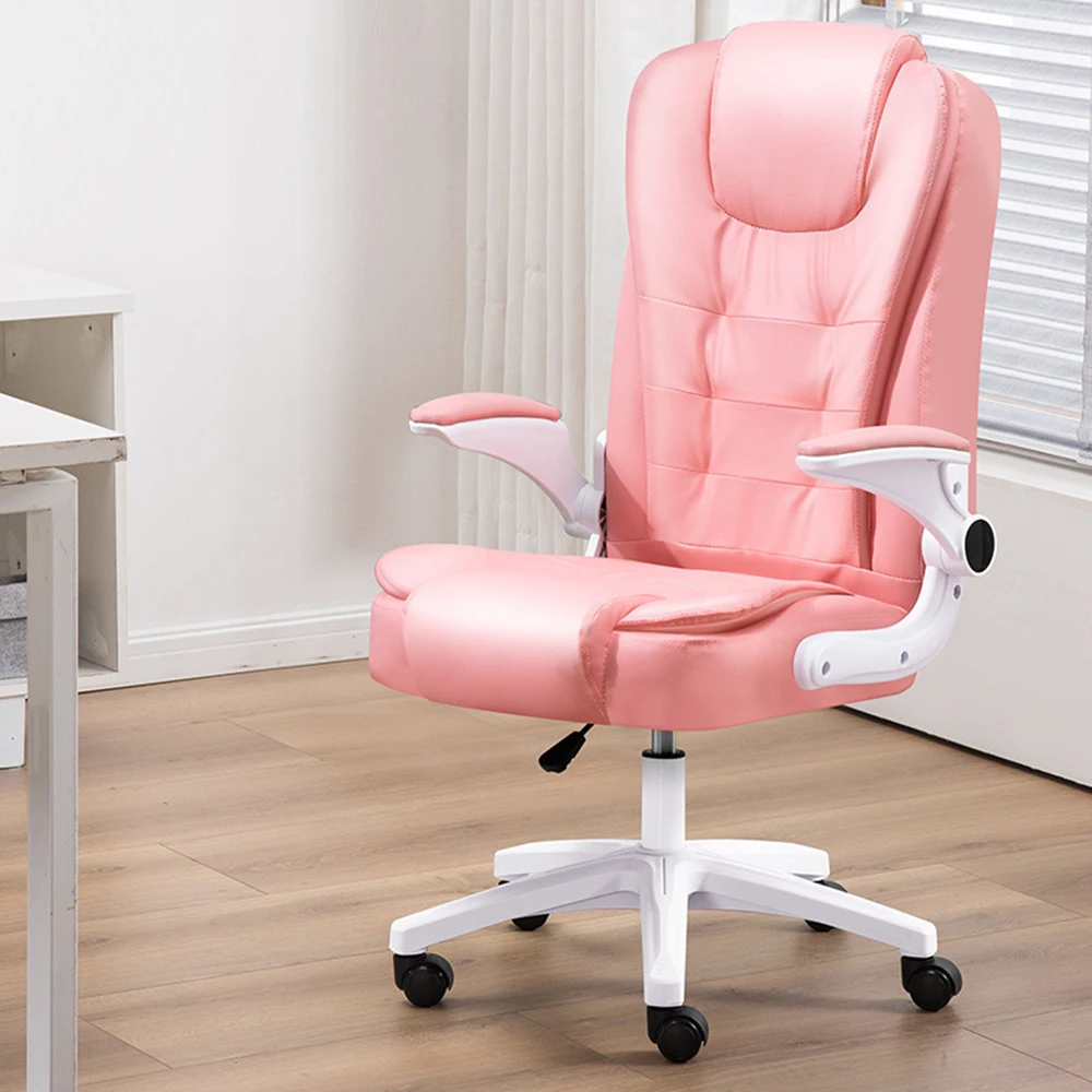 

Furniture Office Chair Modern Minimalist With Pillow Swivel Armrest Multifunction Student Meeting Room Casual Backrest