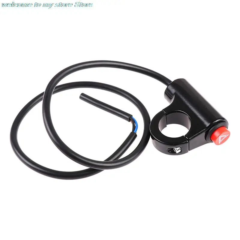 

1pc Motorcycle Switch Hazard Light Switch Button Electric Vehicle Double Flash Warning Emergency Lamp Signal Flasher