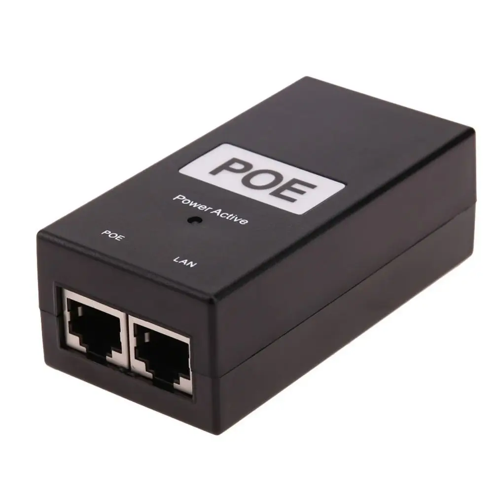 

POE инжектор питания 24В/48В 0,5А IEEE802.3af/at