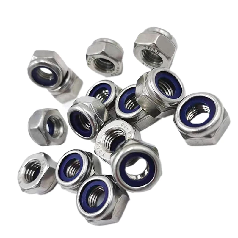 

16PCS Lock Nuts M14 X 2Mm Metric Hex Locknut, 304 Stainless Steel Nuts For Industrial And Construction Fasteners