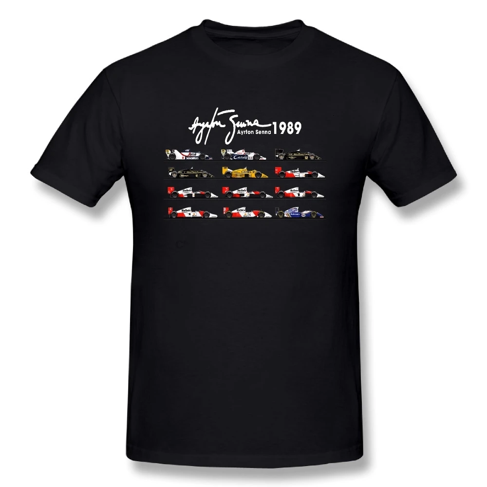 

Midnite Star All The Cars Ayrton Senna Men T Shirt 1 Tops Race Car Youth Short Tee Hot Sale Youth T-Shirt Design Cotton