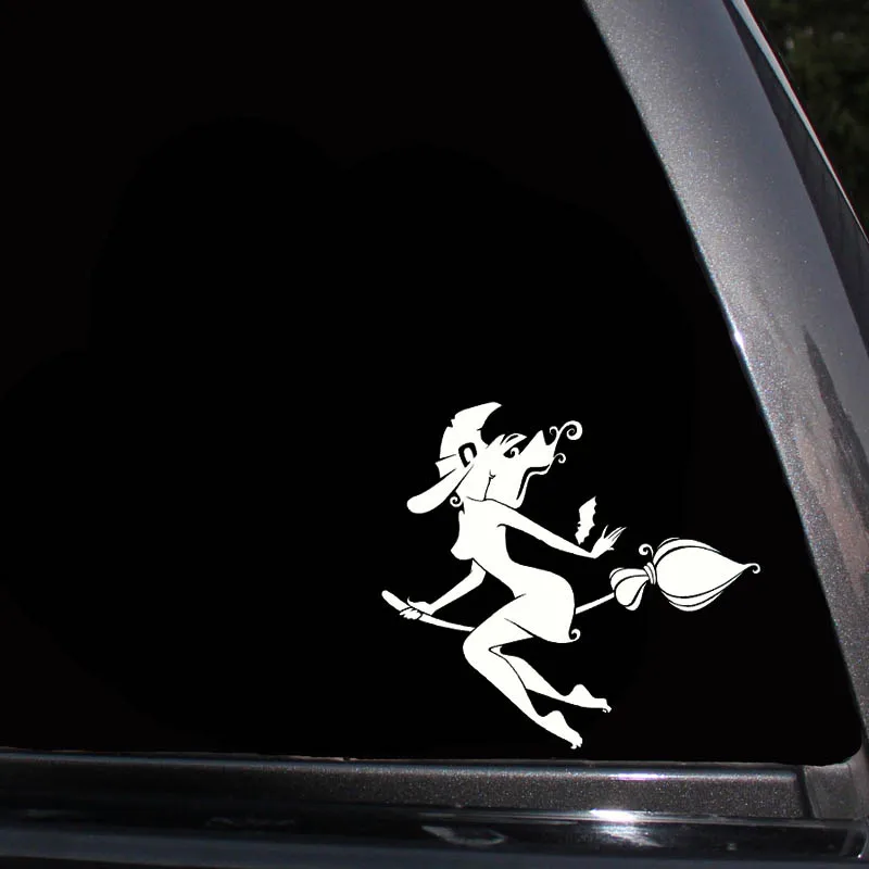 Автомобильная наклейка Летающая сексуальная ведьма для девочек модная
