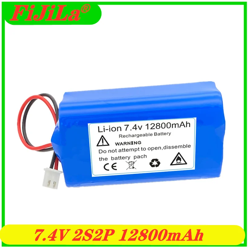 

2S2P 7.4V 12.8Ah XH2.54-20P 18650 Rechargeable Lithium Battery Widely Used:Equipment Instrument Led Lighting, Traffic Signs Etc