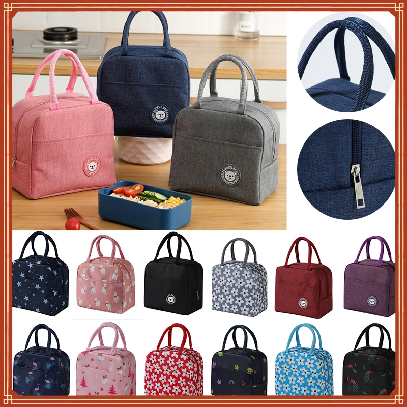 

Cooler Bag Ice Pack Lunch Box Insulation Package Insulated Thermal Food Picnic Bags Pouch For Women Girl Kids Children