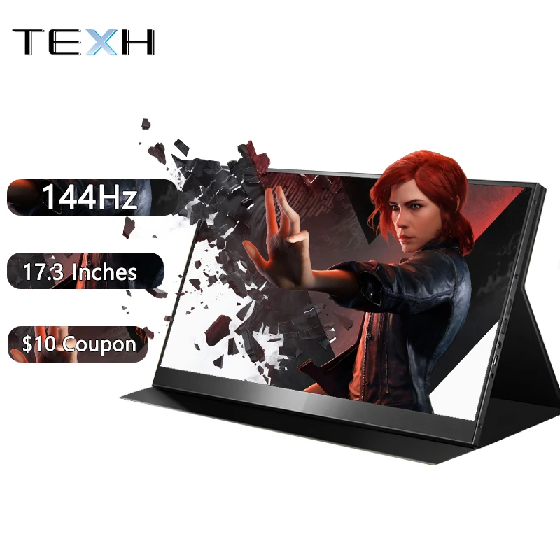 

17.3'' 144hz Portable Monitor Gaming Screen IPS For Switch PS5 4 Xbox One Smartphone Gamer Laptop Vesa PC Computer 144 Hz Panel
