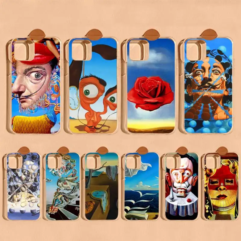 

Etui Salvador Dali Painting Phone Case for iPhone 11 12 13 Mini Pro Max 8 7 6 6S Plus X 5 SE 2020 XR XS Case shell