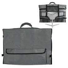 데스크톱 컴퓨터 운반 케이스, 27 인치 모니터용 방진 커버 가방, 부드러운 벨벳 안감, 다중 포켓 보호 모니터 가방