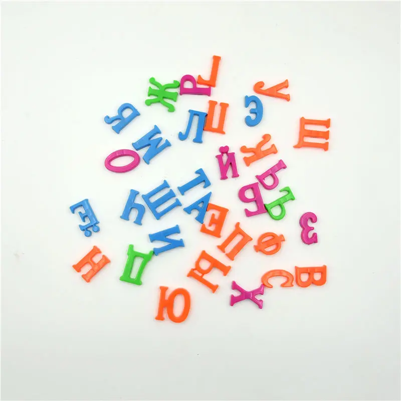 Фото Big/Small Russian Alphabet Magnetic Letters Block Russia Baby Kids Educational Toy Fridge Magnet Sticker Learning Magnets Letter №4
