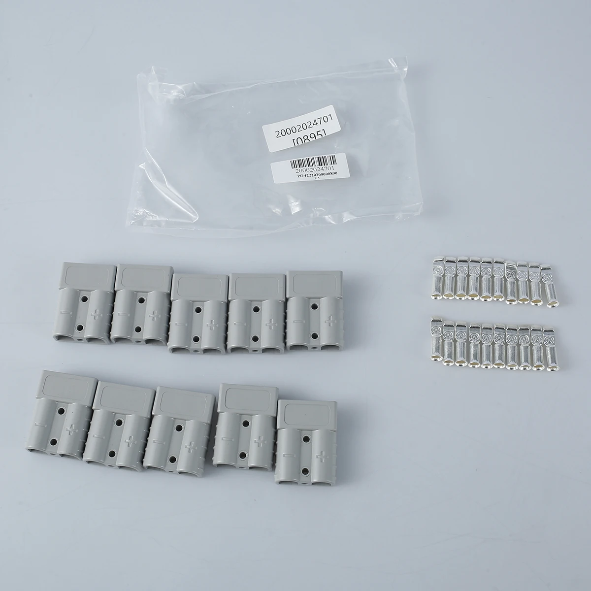 

New 10PCS 50A 600V 50Amp Battery Connector for Anderson Forklift UL94 V-0 Fire-Protection Rating 12/10/8/7 AWG Quick Battery