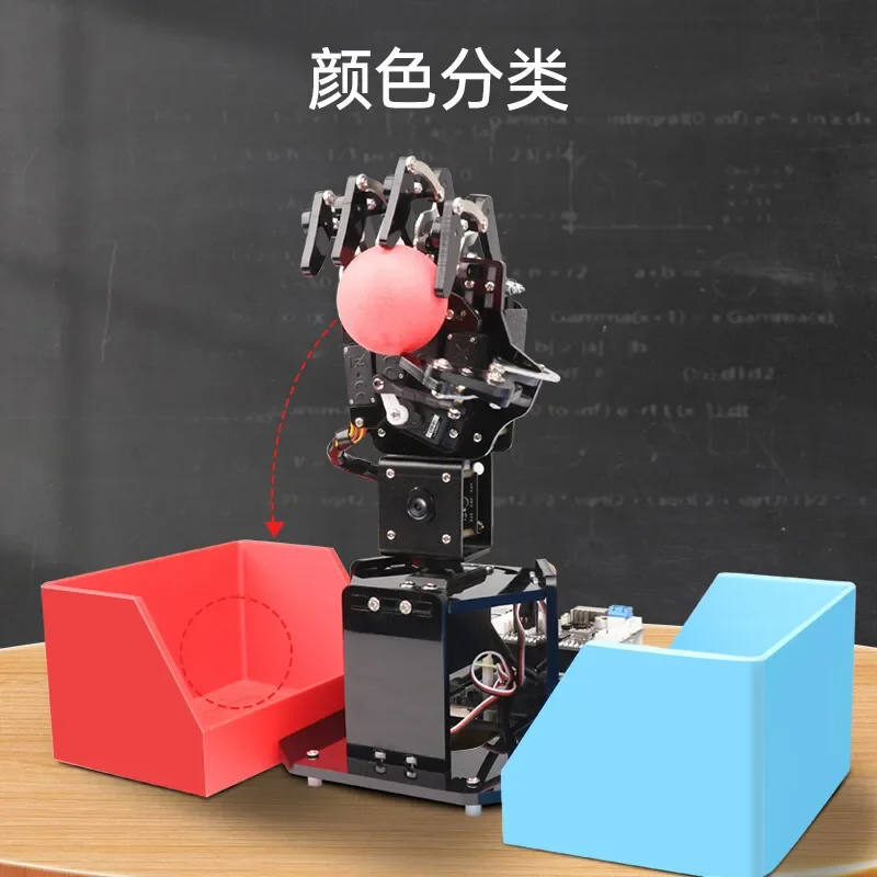 Raspberry Pi 4B/5 Механическая Palm AI Vision Срывная рука UHandPi Распознавание и отслеживание