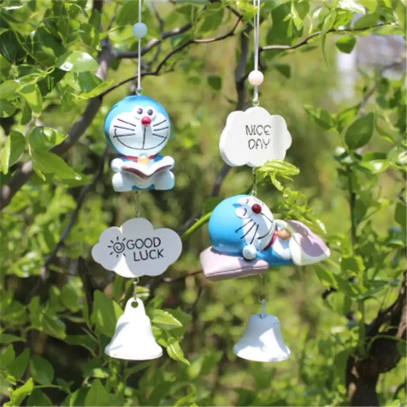 

Doraemon Aeolian Bells Creative Idea Cartoon Cute Sleep Read Wind Chime Pendant Home Decoration Kawaii Children Birthday Gift