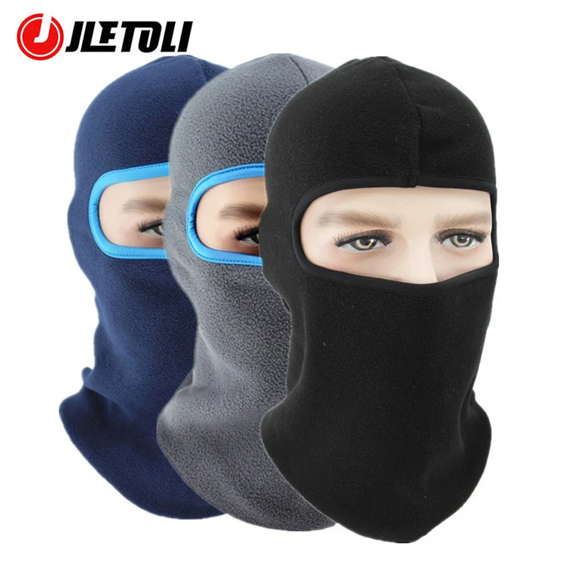 

JLETOLI Fleece Soft Outdoor Bike Cycling Mask Windproof Warm CS Mask Ski Bicycle Motorcycle Headgear Hat Sport Face Cover