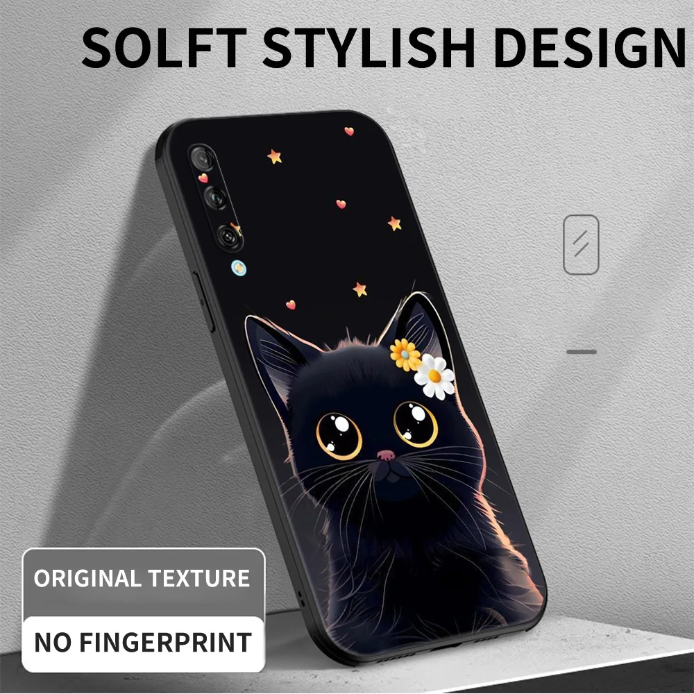 Фото Чехол для huawei y9s, силиконовая Мягкая задняя крышка для телефона huawei y9 S coque huaweiy9s, бампер, черный чехол из ТПУ, потрясающие крутые кошки, домашние животные №4