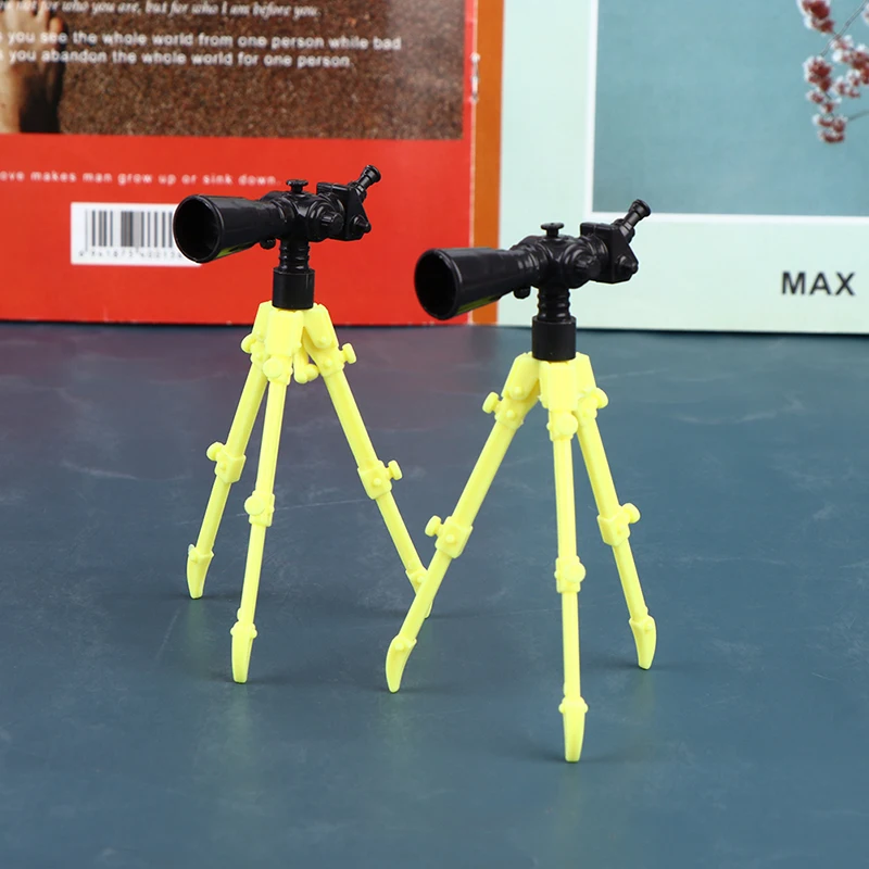 

2pcs Doll Telescope Model Dollhouse Miniature Version Telescope DIY Doll Home Decor Accessories Baby Toys