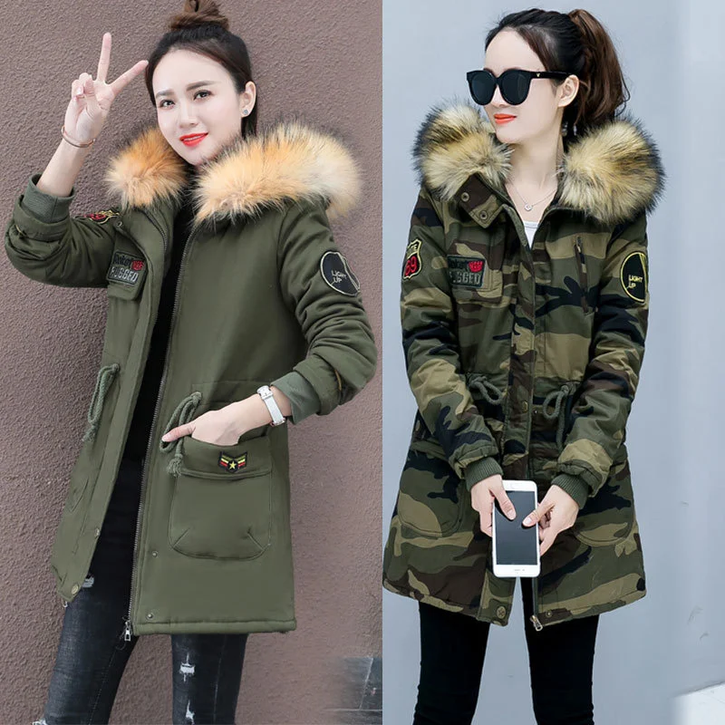 

Одежда с хлопковой подкладкой для женщин среднего и старшего возраста облегающая Веерообразный воротник из натуральной шерсти плюшевая утепленная Новинка Зима 2018 для женщин среднего возраста