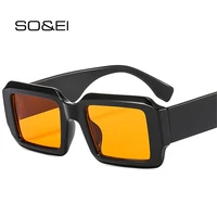soei vintage square women shades uv400 sunglasses fashion contrast color eyewear men trending punk gradient sun glasses