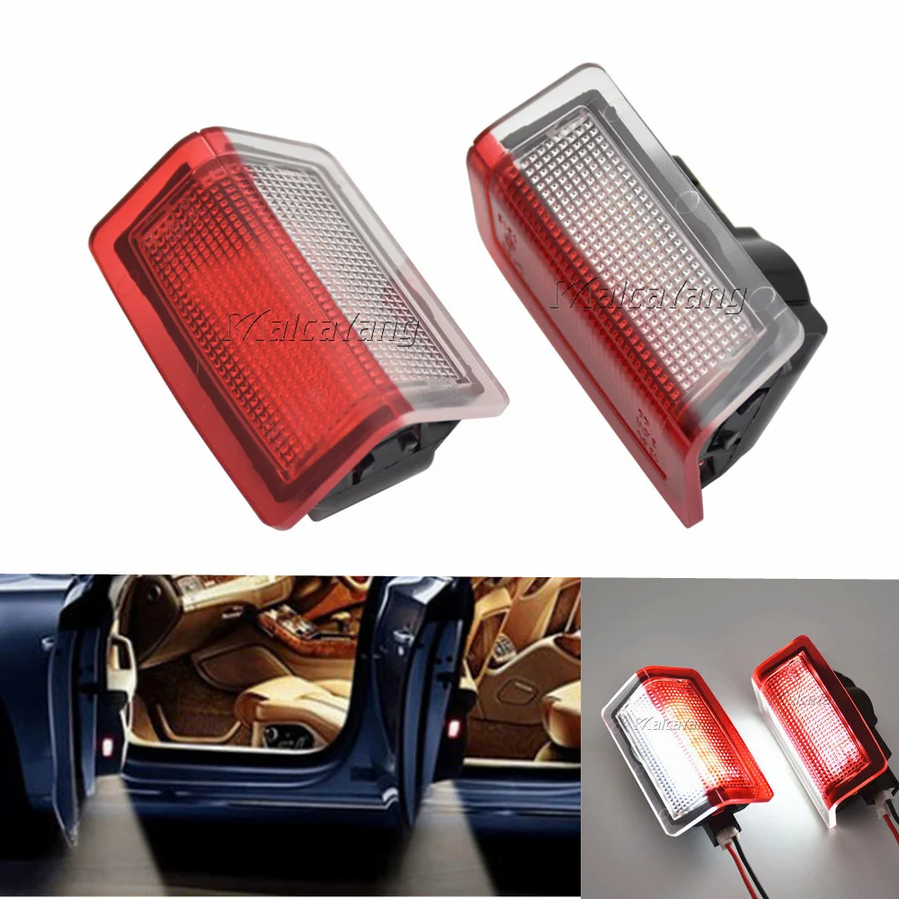 

For Mercedes Benz A B C E ML GLE GL GLS Class W204 W176 W212 W213 W246 W166 X166 X205 2Pcs Door Courtesy Welcome Led Lights Lamp