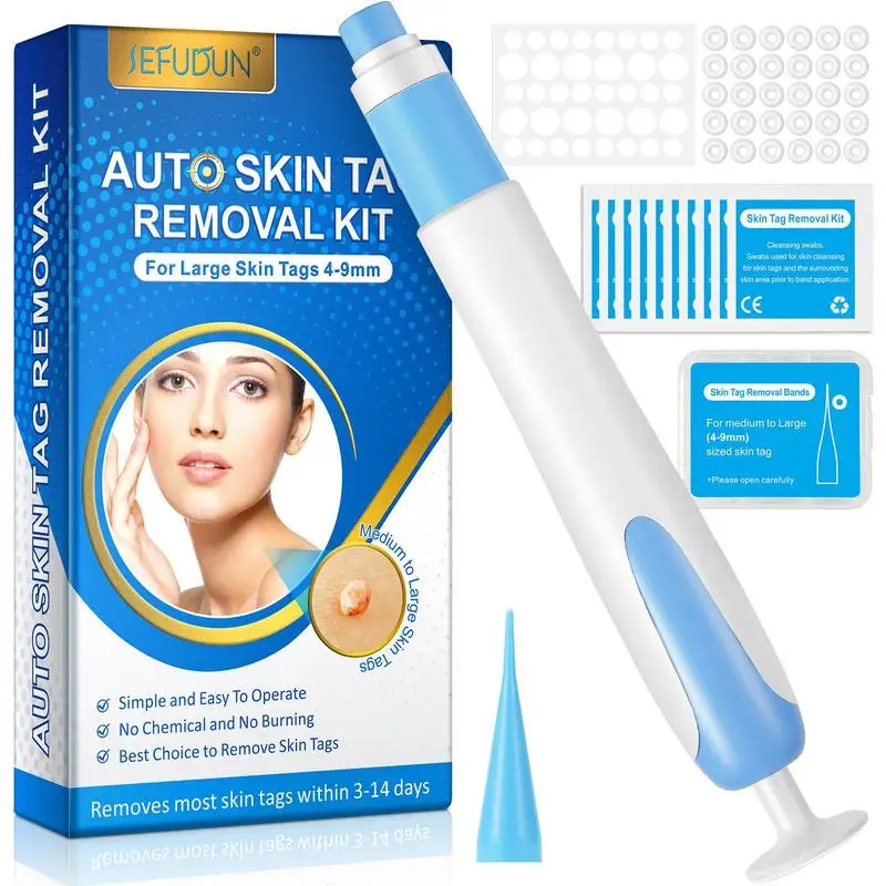 

Auto Skin Tags Remover Painless Wart Removal Kit Tools AutoSkin Tags Removal Device For Small To Large 4mm-9mm Sized Skin