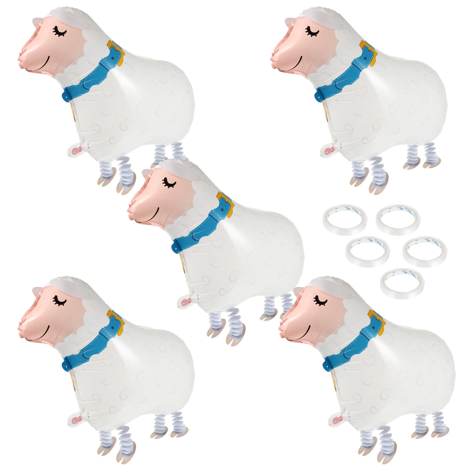 

5 PCS Inflatables Custom Balloon Nativity Ornaments Birthday Balloon Lamb Toy Balloon Centerpieces Photo