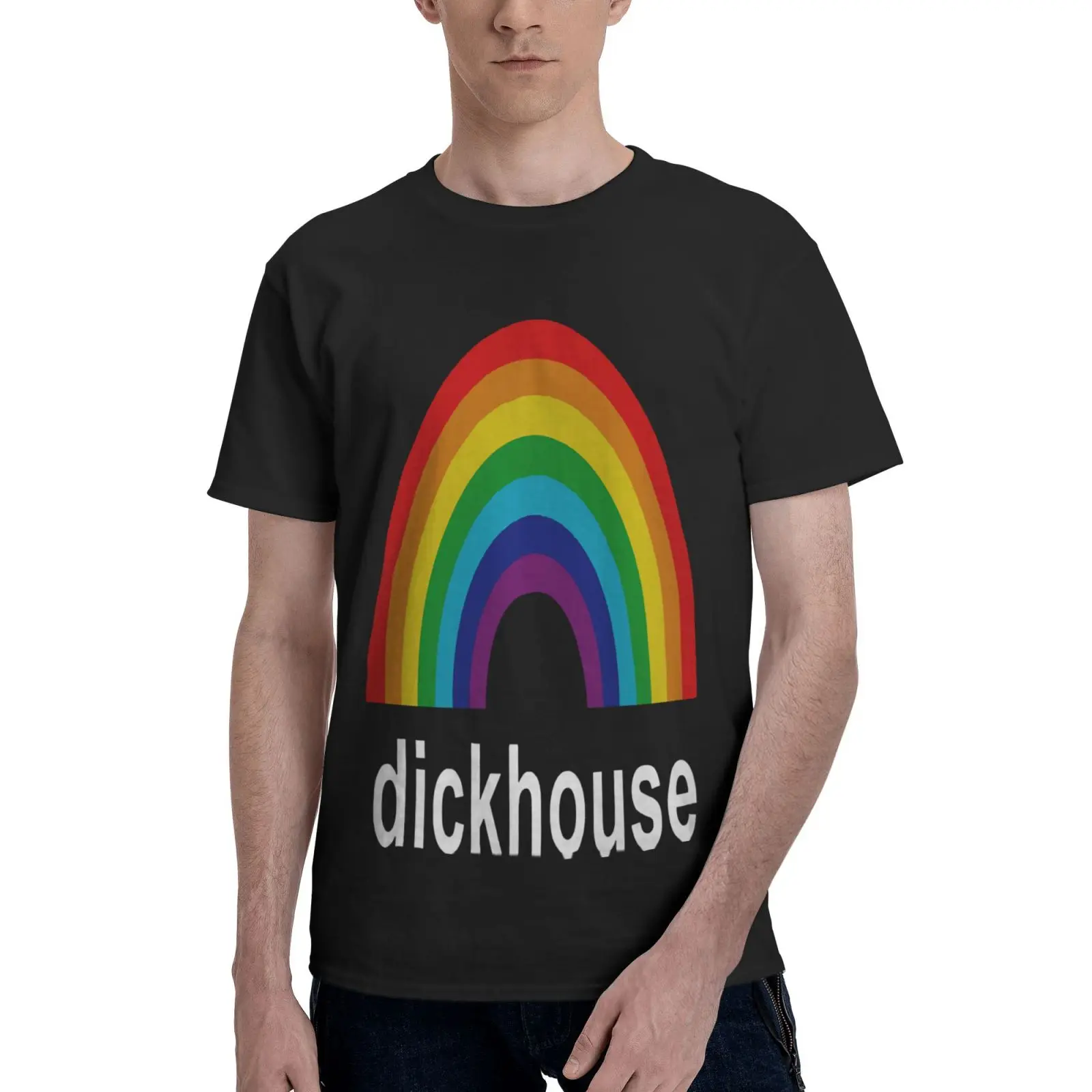 

Мужская футболка Dickhouse Jackass с коротким рукавом, футболки для женщин, Мужская одежда, винтажные футболки, мужские футболки с коротким рукавом
