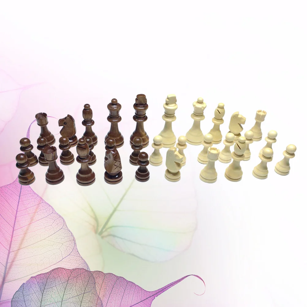 

Chess Piece Pieces Wooden Set Woodking Classical Board Game Medieval Tournament Weight Entertainment International European