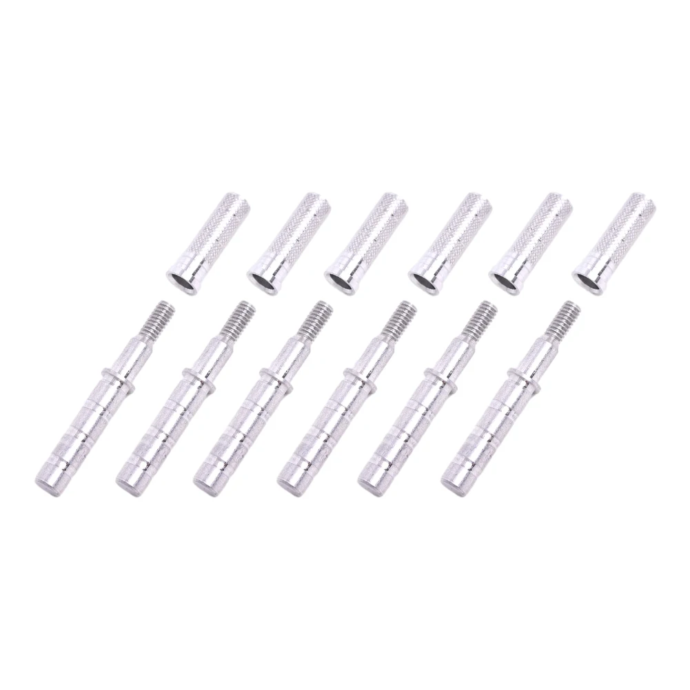 

Aluminum Alloy Shaft Link Seat Arrow Shafts 6pcs 8-32 International Standard Archery Practice Arrow Connection