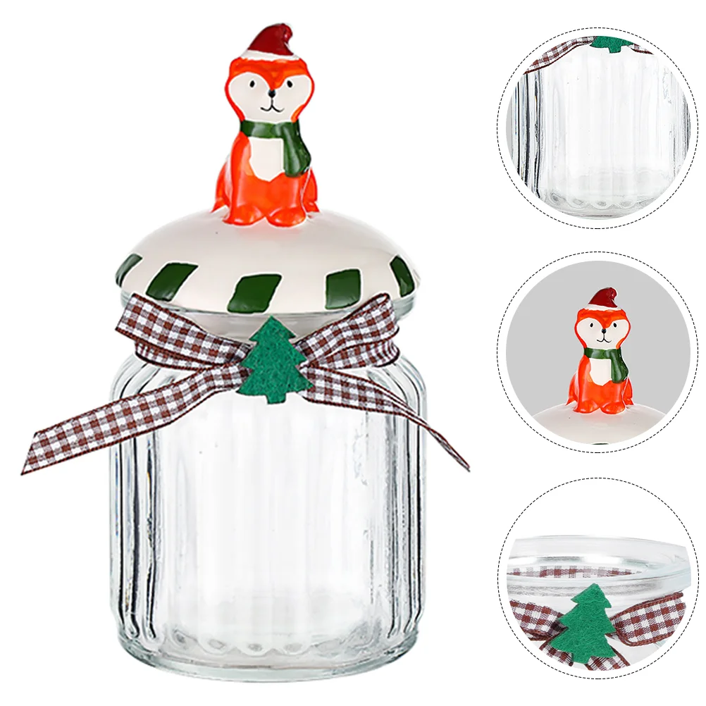 

Jarcandy Christmas Jars Container Canister Storage Cookie Biscuitclearairtight Foodtea Holder Bottle Sugar Jewelry Pantry Box
