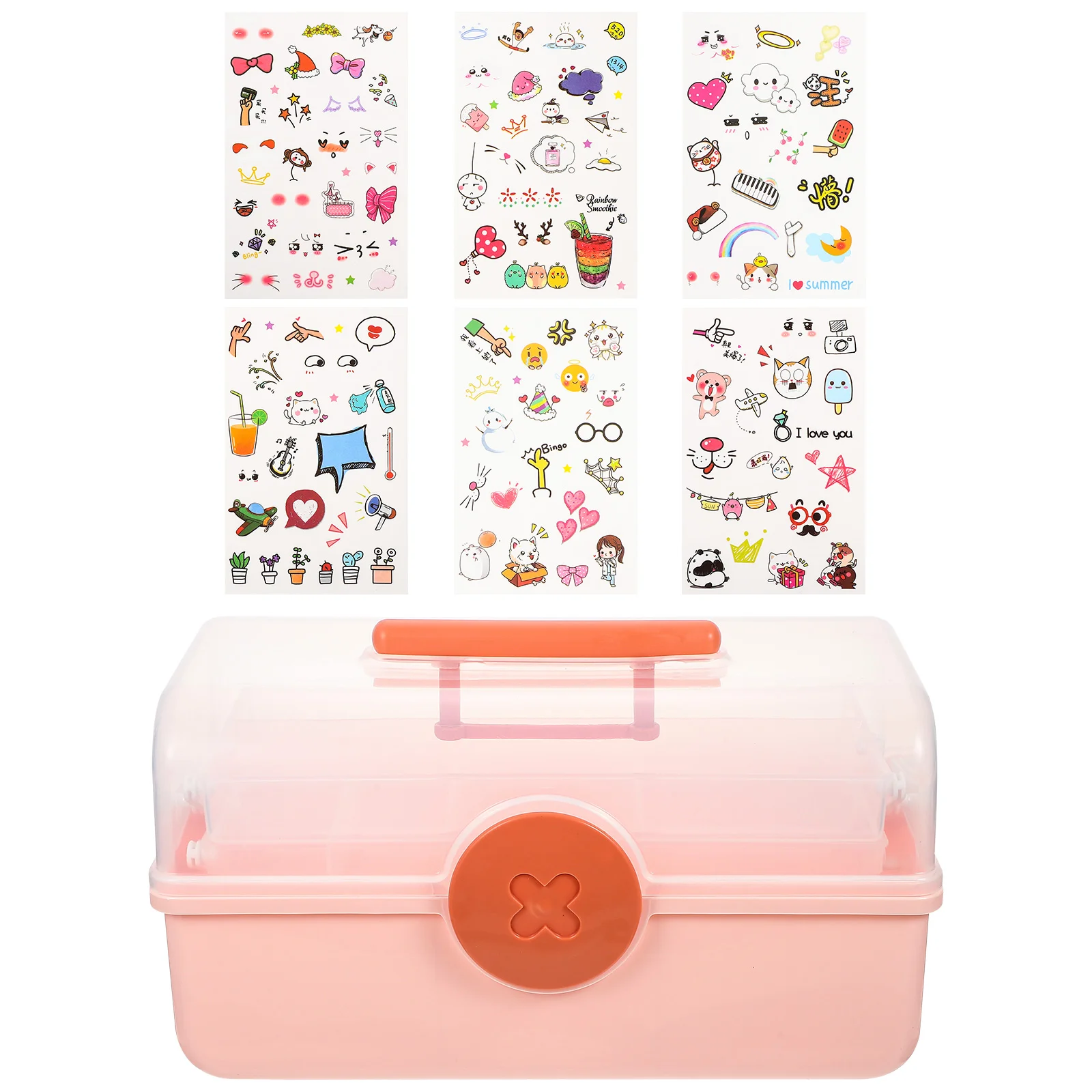 

Box Storage Hair Organizer Holder Case Headdress Container Accessories Jewelry Sewing Hairpin Organizing Nailtier Scrunchietie