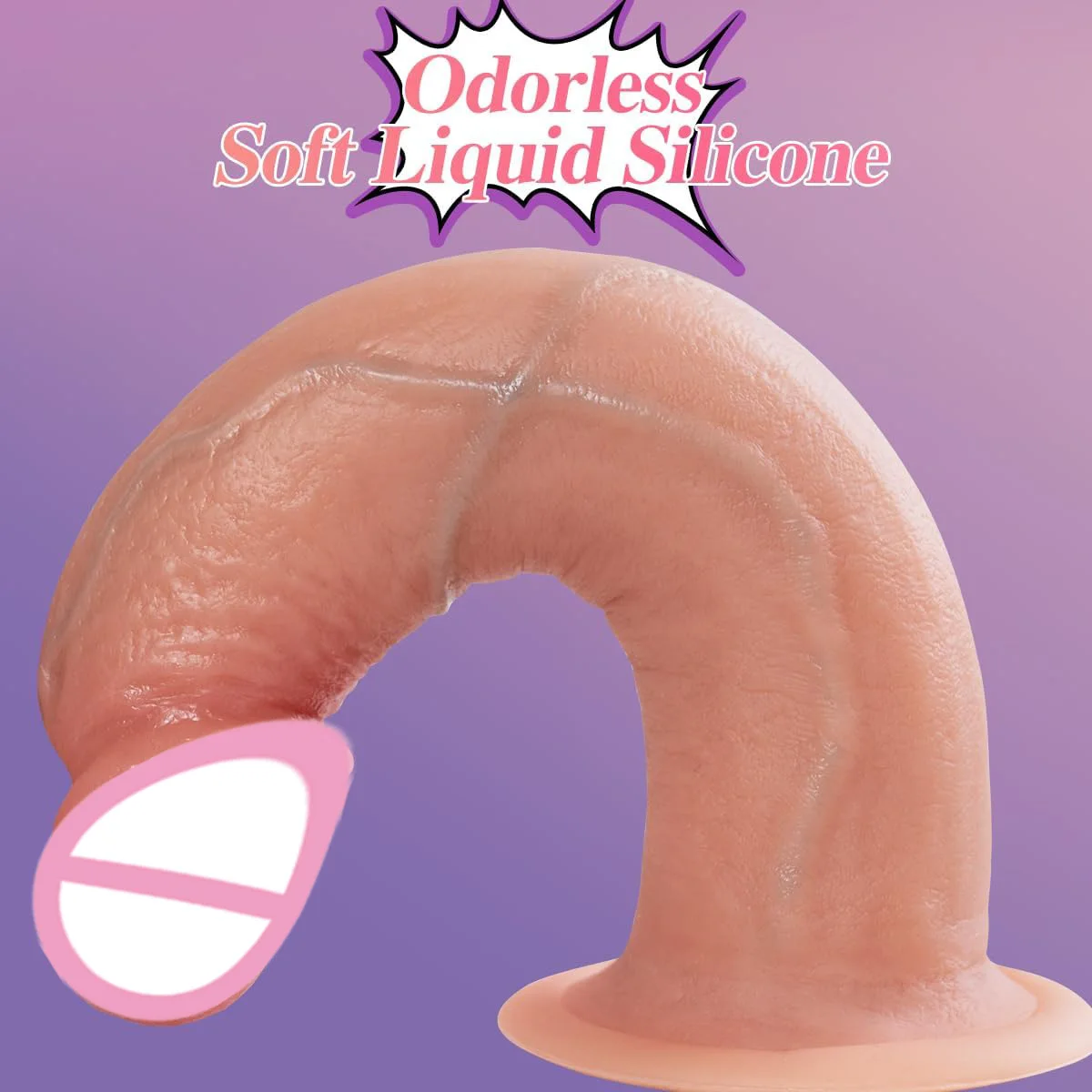 Искусственный большой фаллоимитатор с маленькой головой черепахи мощная