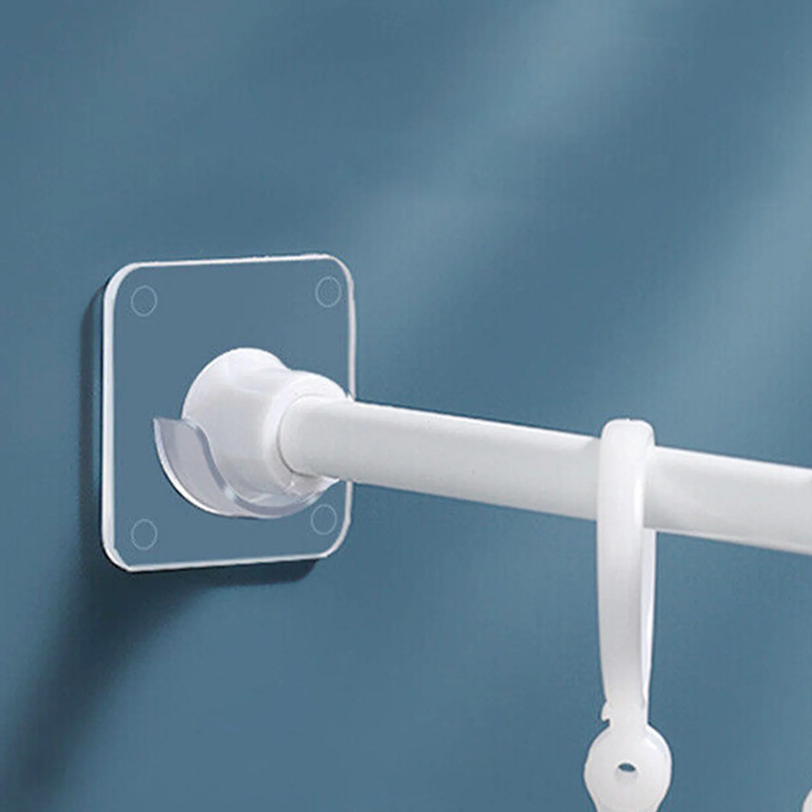 Карниз для душа Настенный прозрачный бесшовный монтаж Настенная дрель Держатель
