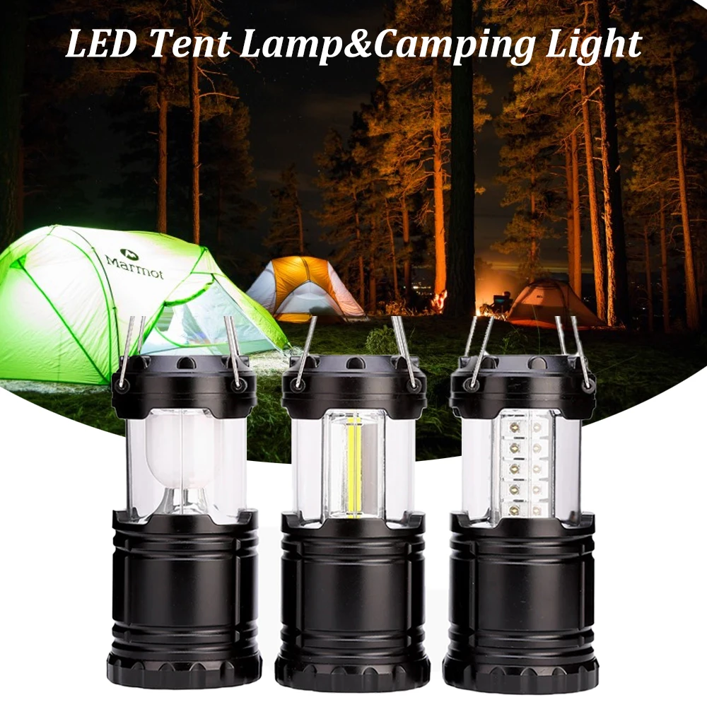 COB Tent Light LED Portable Lantern Camping Light Waterproof Emergency Light Work Light For Outdoor Equipment Supplies Bulb