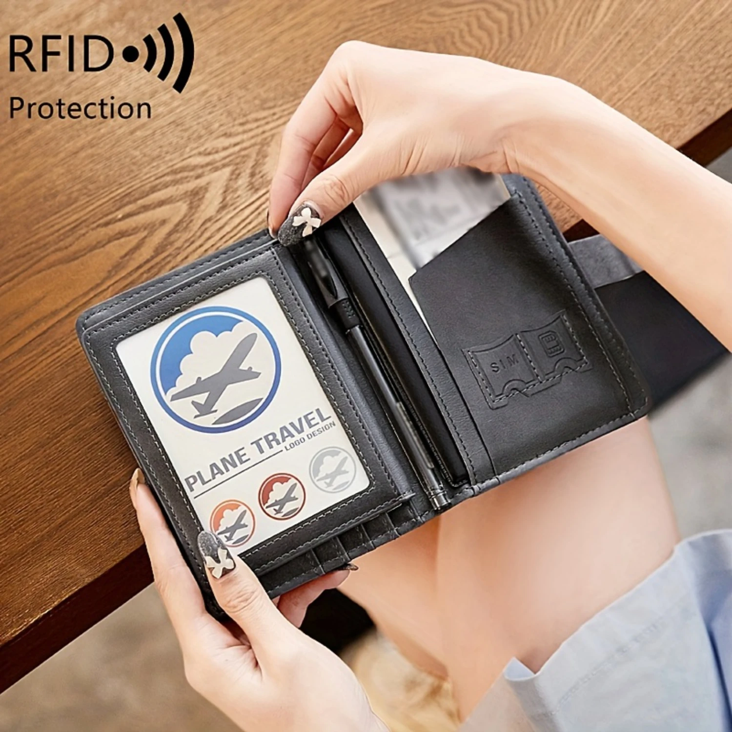 Premium Passport Wallet - Secure Document Holder Ultra-Slim Stylish Design for Men and Women Ideal Travel