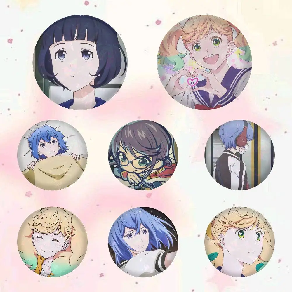 Фото Милые аниме-значки K-Kageki S-Shojo, круглые, 25, 32, 44, 58, 75 мм, для косплея, украшение для сумок, подарки для фанатов, друзей, броши, сувениры №4