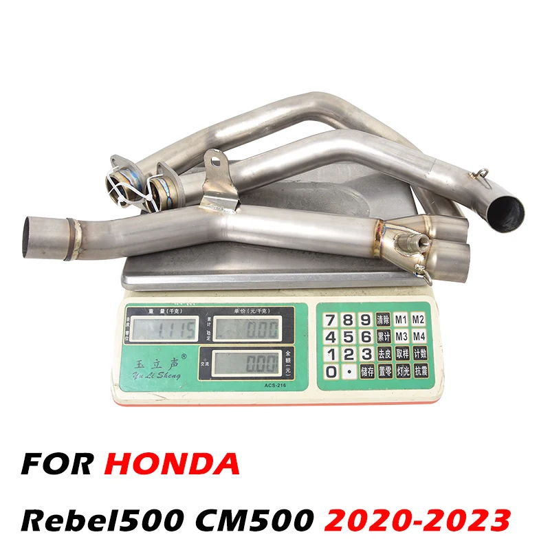 

Header Pipe For HONDA Rebel 500 CM500 2020-2023 Motorcycles Exhaust Muffler Tube Titanium Alloy Connection 51MM Tail Escape