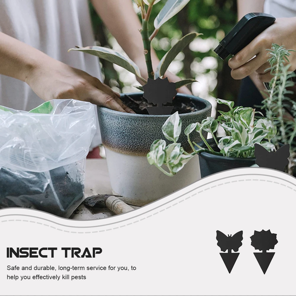 

24Pcs Professional Sticky Board Sticky Trap Fruit Fly Fungus Gnat Killer Bugs Traps