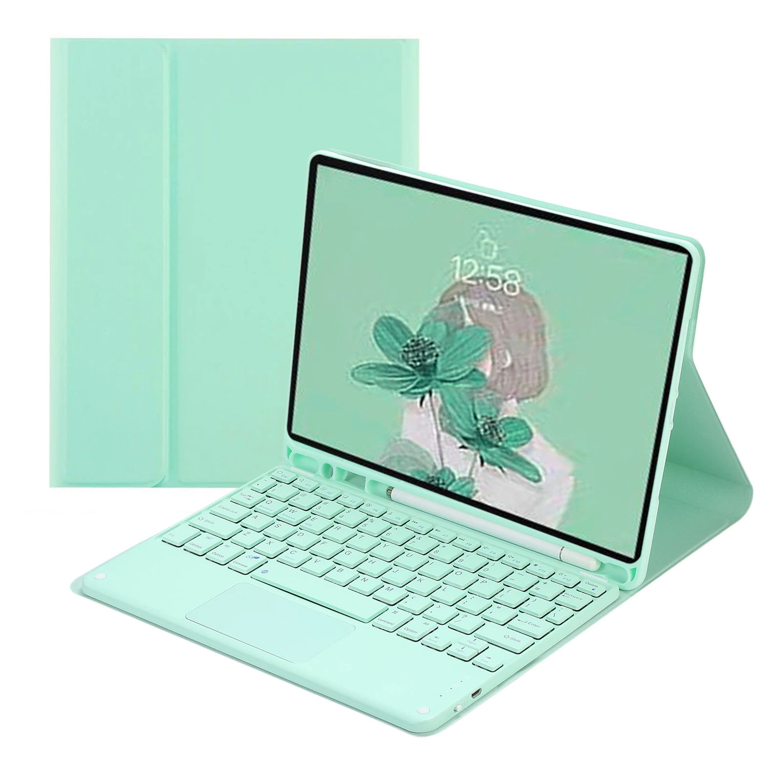 

Wireless Keyboard Tablet Cover for iPad Air 4 Air 5 10.9 2022 2020 Touch Pad Pencil Holder Case for iPad Pro 11 2021 2020 2018