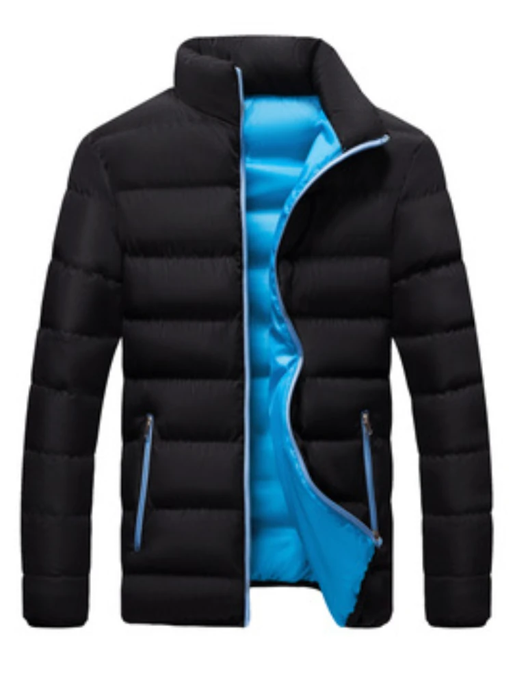 2022 Winter Youth Leisure Sports Slim Fit Bread Coat Thickened Cotton Shirt Foreign Trade Men's Coat