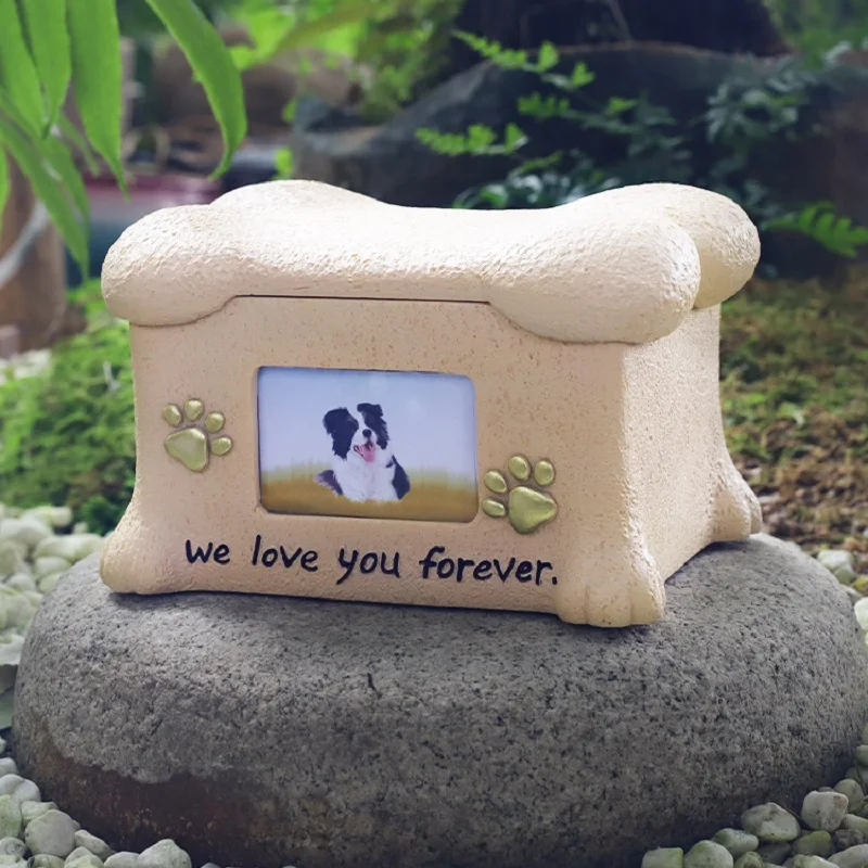 

Dog Urn Pet Urn Katten Urn Ashes Box Cat Dog Funeral Box Memorial Urne Urna Sacrificial Photo Frame Decoration Box Urn For Pets