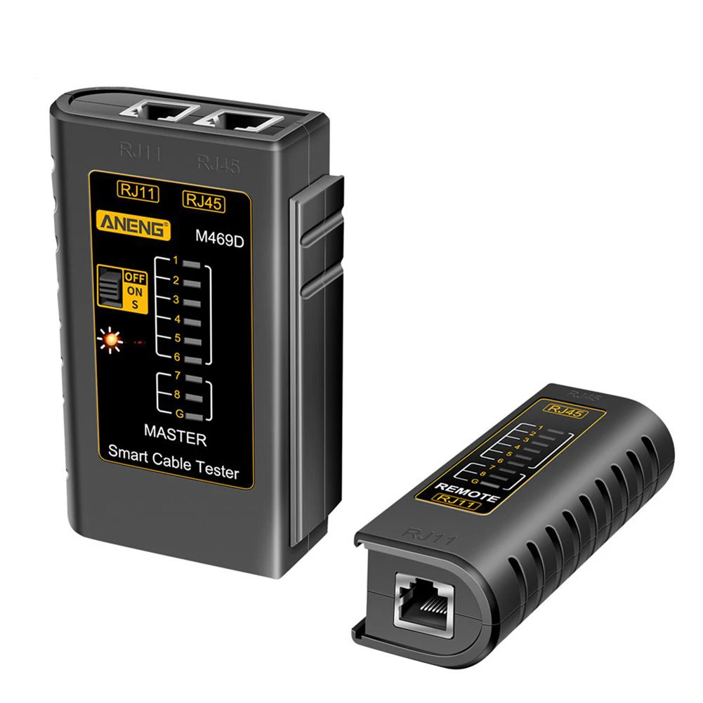 

1 шт. измерительный прибор для линии M469d тестер сетевого кабеля RJ11 Rj12 CAT5 UTP инструмент для обслуживания сети измерительный инструмент Аксесс...