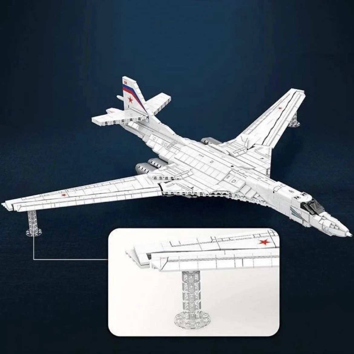 Конструктор военный русский стиль строительные блоки: черный джек