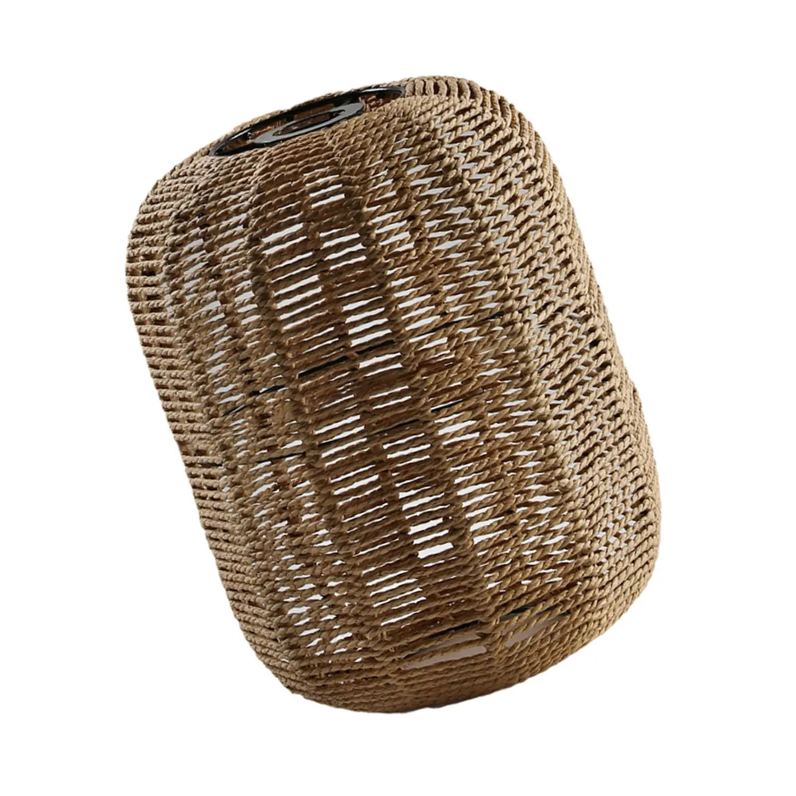 

Boho Pendant Lamp Shade Woven Fixture Hanging Light Rope Lampshade Chandelier Cover for Restaurant Hotel Kitchen Decoration Cafe