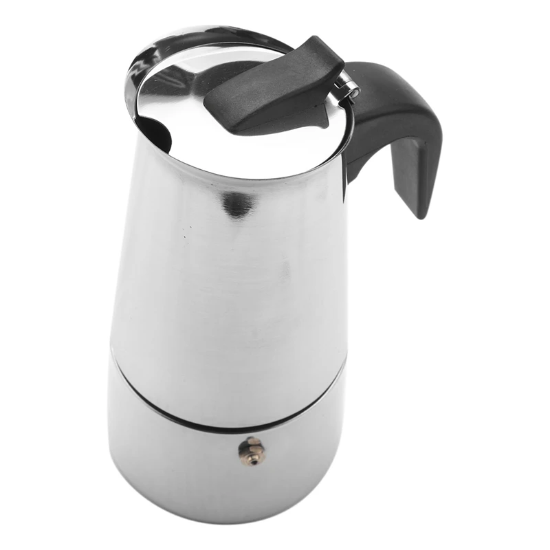 

AD-Stainless Steel Moka Latte Espresso Portable Coffee Maker Stovetop Filter Coffee Pots Percolator,300ML